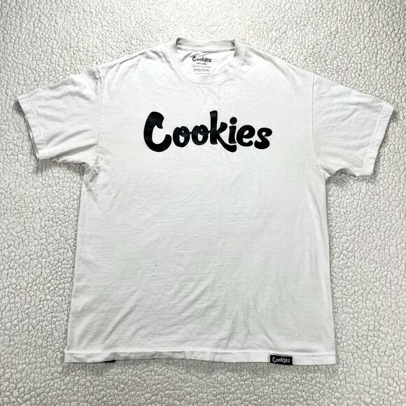 Cookies SF Logo T-Shirt Graphic Print Men’s XL  White Urban Streetwear Skater - Picture 1 of 7